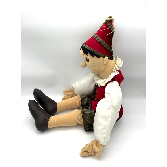 Folkmanis Plush Full Body Pinocchio VTG Hand Puppet with Growing Nose 31 in - Picture 2 of 10